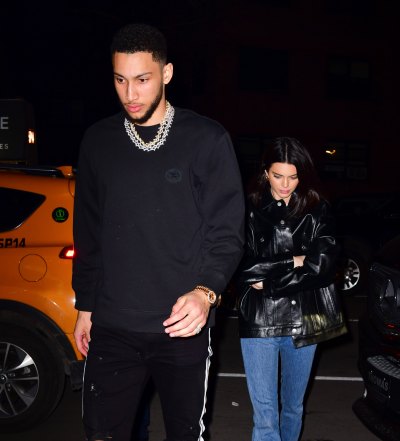 Ben Simmons With Kendall Jenner Wearing All Black