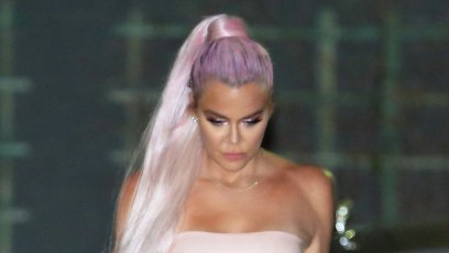 Khloe Kardashian Leather Jumpsuit Kylie Skincare Launch