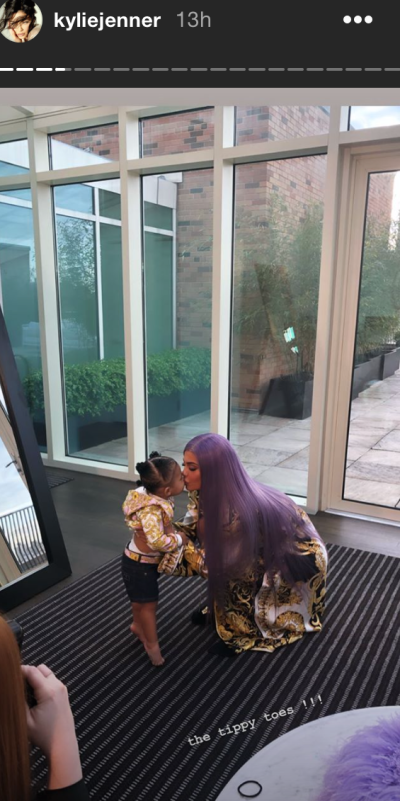 Kylie Jenner with Stormi Webster