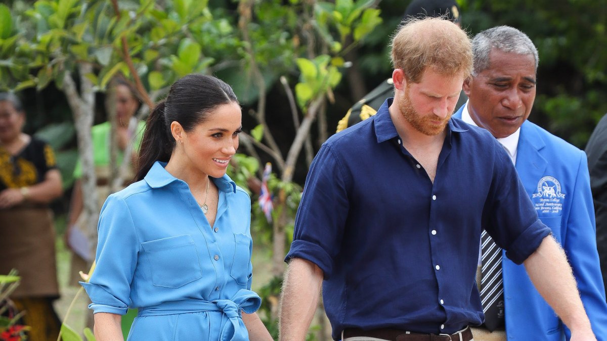 Meghan Markle Wearing Blue