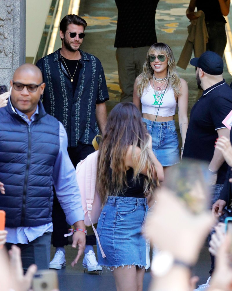 Miley Cyrus Liam Hemsworth Mandarin Hotel