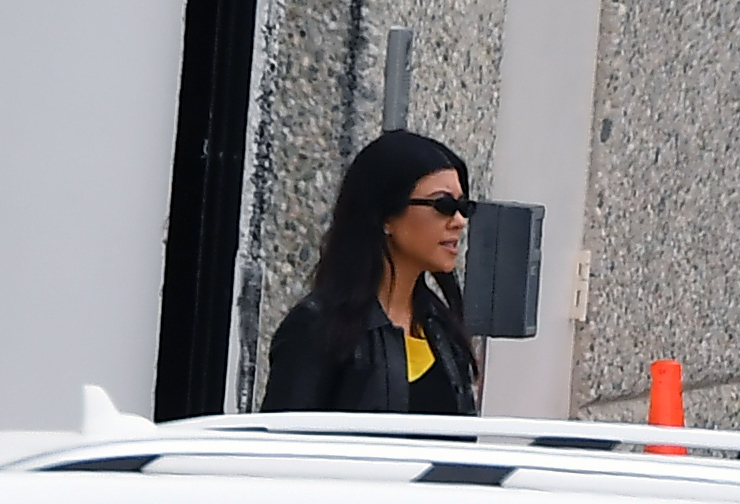 Kim Kardashian and Saint West head out of Kanye's Sunday Services