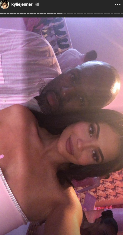 Kylie Jenner Corey Gamble kylieskin launch parrty kris jenner kylieskin