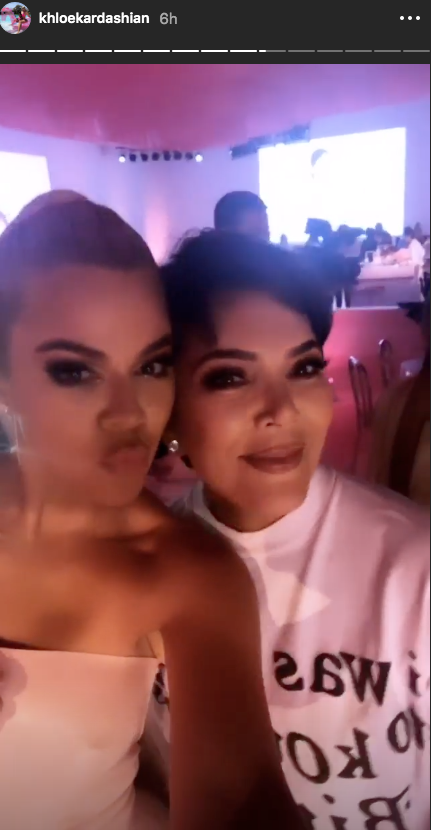 khloe kardashian kris jenner kylie jenner kylieskin launch party pink party selfie
