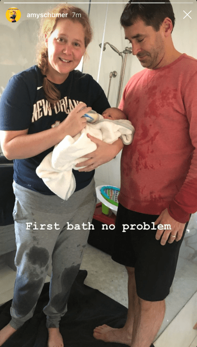 amy-schumer-baby-gene-first-bath