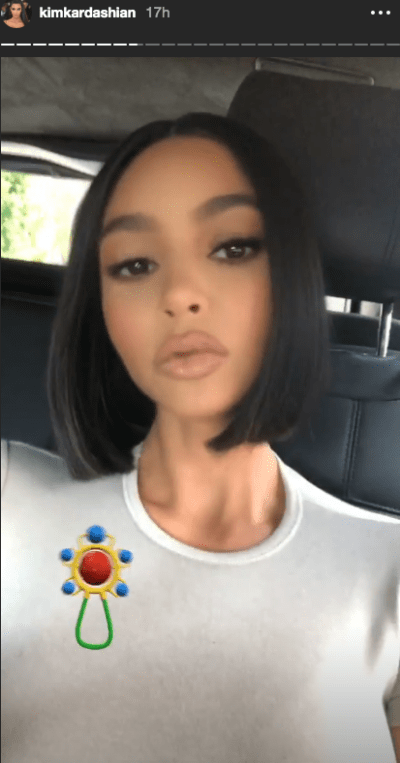 kim kardashian using snapchat filter