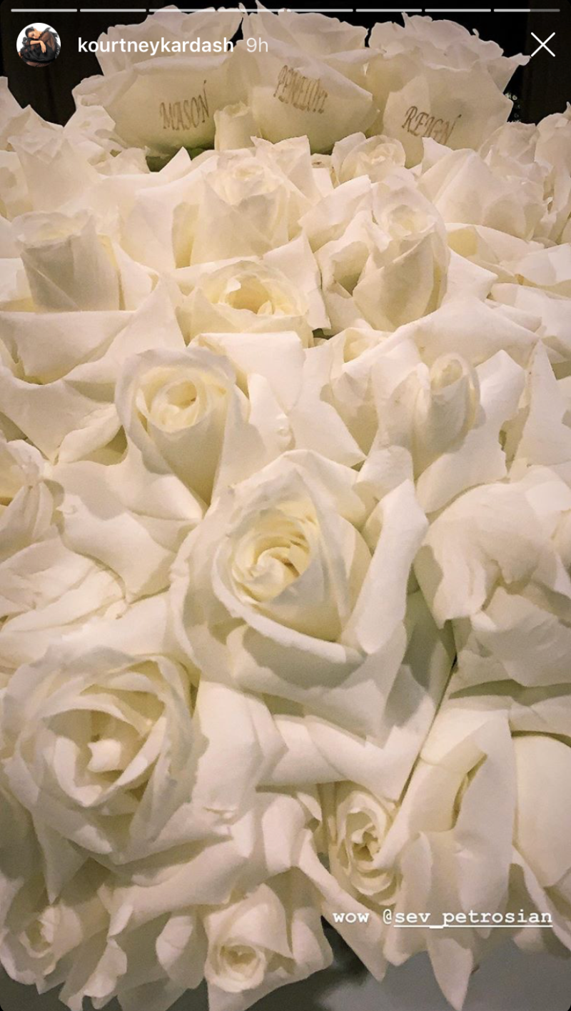 kourtney-kardashian-mothers-day-roses