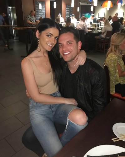 Bachelor Raven Gates and Adam Gottschalk dating engaged pda tan tank top
