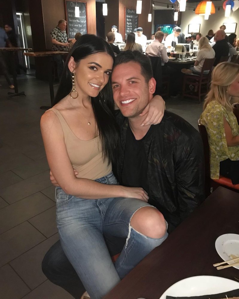 Bachelor Raven Gates and Adam Gottschalk dating engaged pda tan tank top