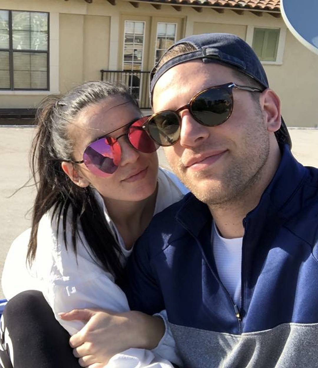 Bachelor Raven Gates and Adam Gottschalk paradisedating selfie sunglasses