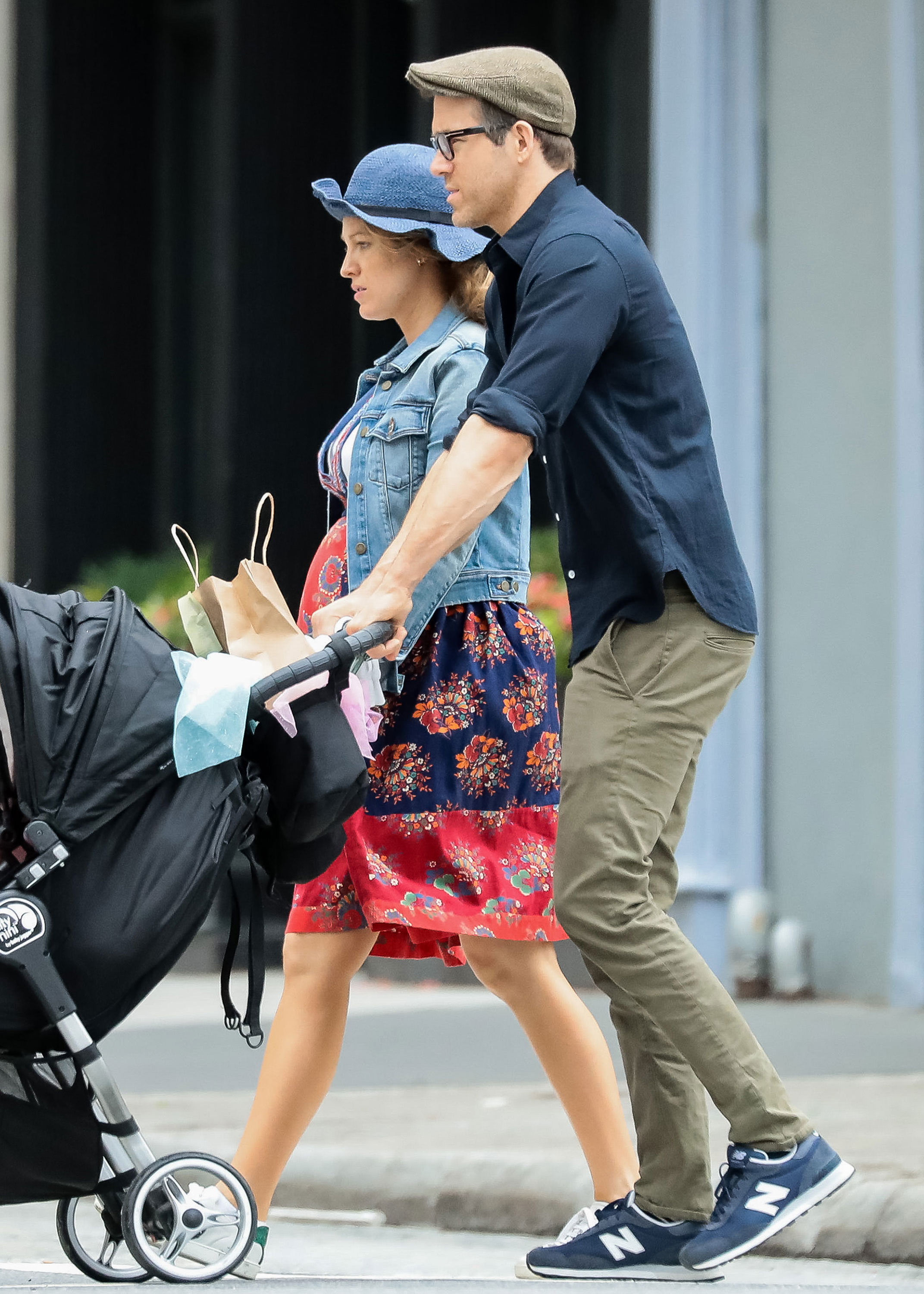 Blake Lively and Ryan Reynolds Take Their Daughter for a Stroll