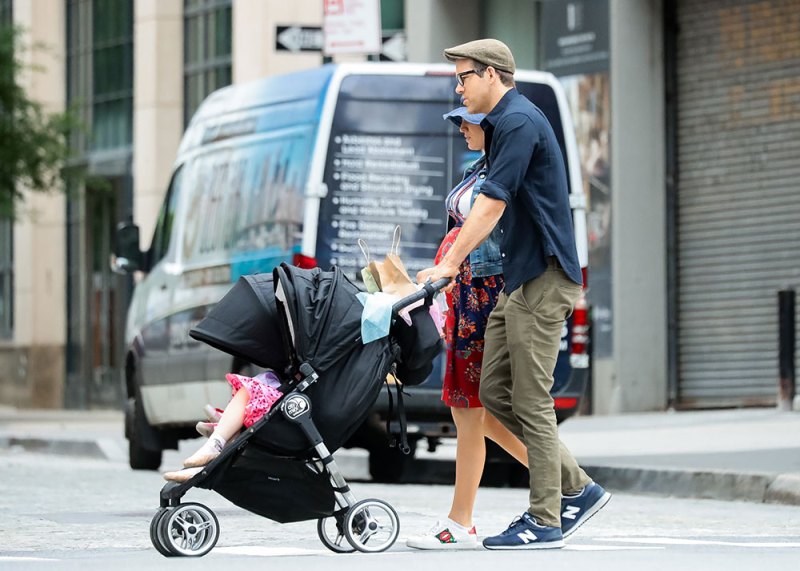 Blake Lively and Ryan Reynolds Take Their Daughter for a Stroll