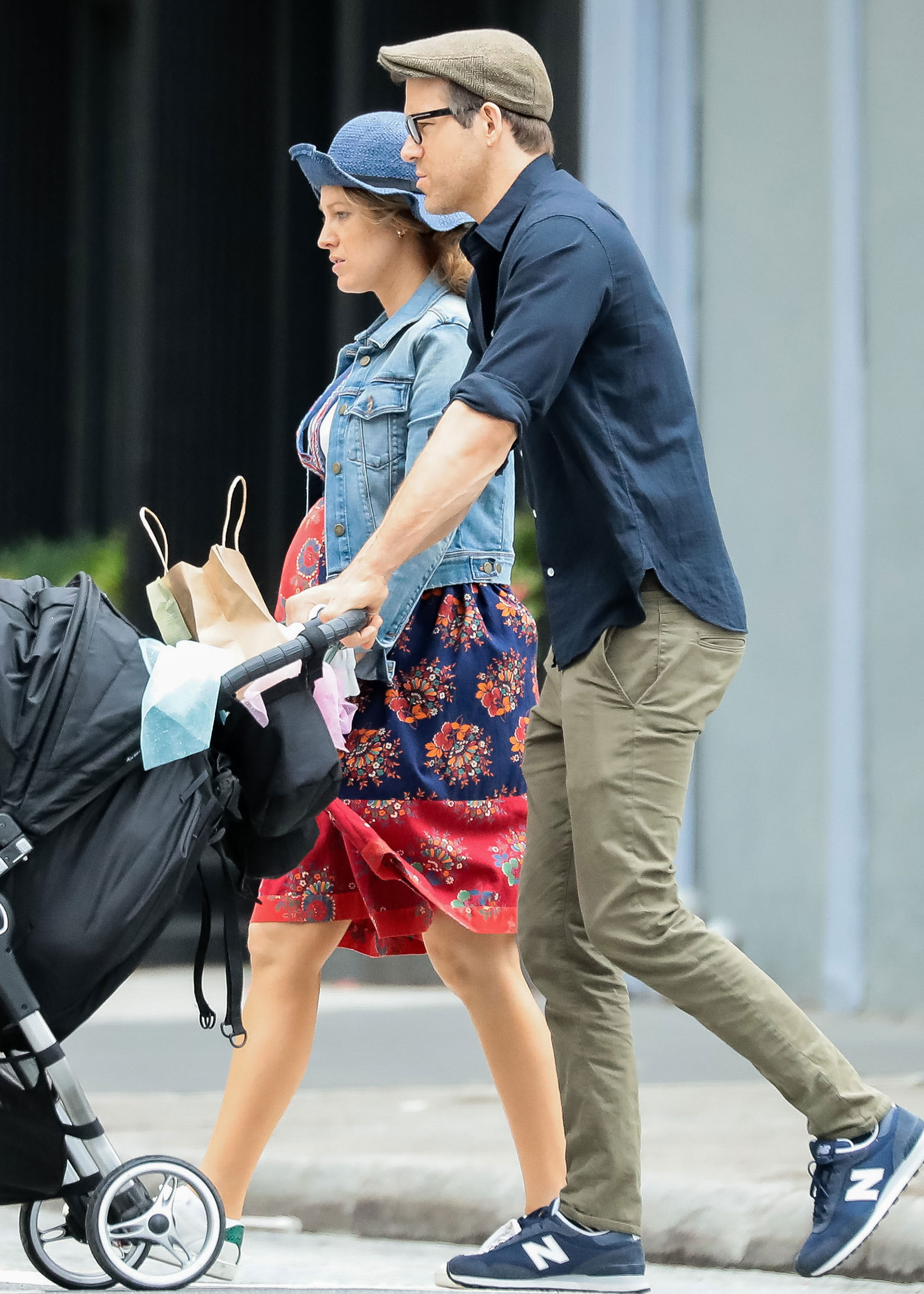 Blake Lively and Ryan Reynolds Take Their Daughter for a Stroll