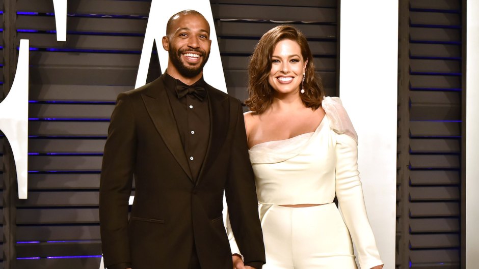 Justin Ervin and Ashley Graham Smile and Hold Hands at the Vanity Fair Oscars Afterparty