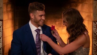 Bachelorette Hannah Brown Gives Luke Parker the First Impression Rose