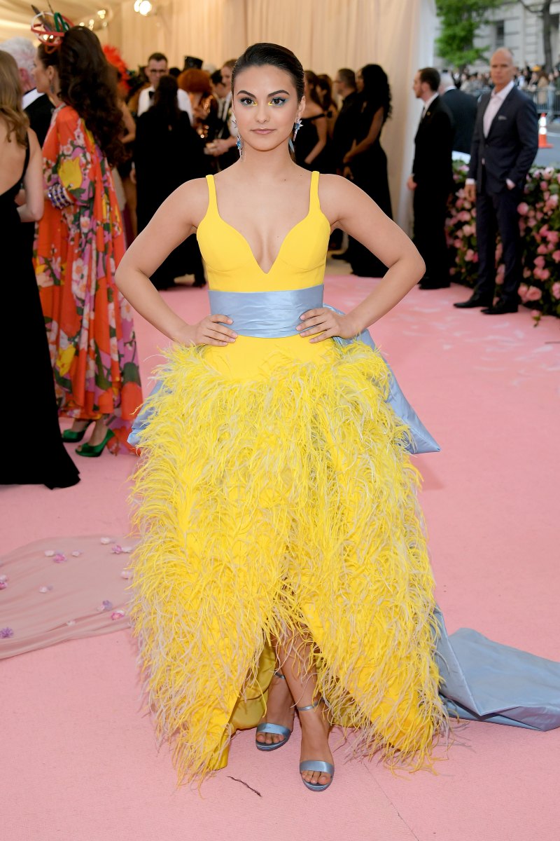 Camila Mends Wearing a Yellow Dress at the 2019 Met Gala