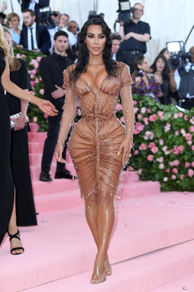 Kim Kardashian Poses on the Red Carpet During the 2019 Met Gala