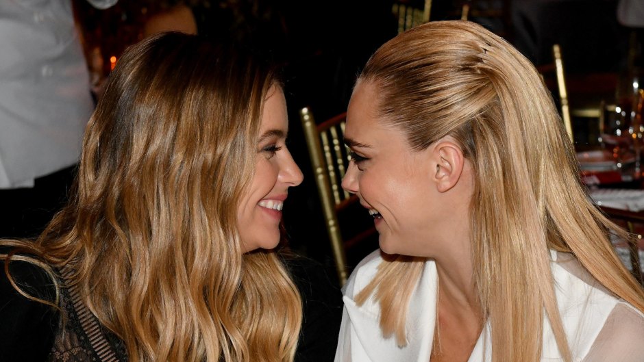 Ashley Benson Stares Lovingly at Cara Delevingne While Sitting During the Trevor Project Gala