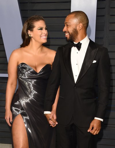 Ashley Graham Justin Ervin Stare at Each Other Lovingly and Hold Hands