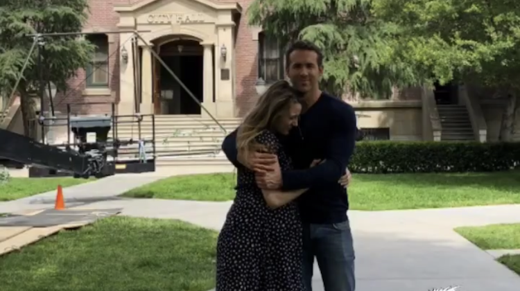 Ryan Reynolds and Blake Lively Hug in Sweet Instagram Picture While on 'Free Guy' Set