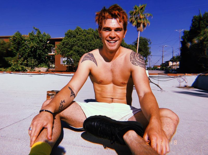 KJ Apa Shirtless