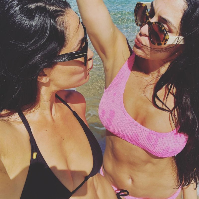 Nikki and Brie Bella Bikini Photos
