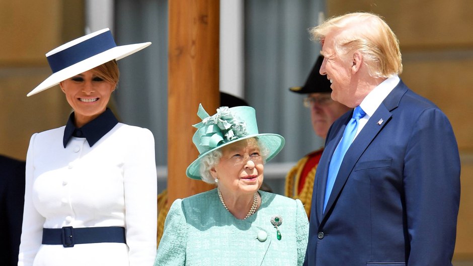 Queen Elizabeth Welcomes Donald Trump Melania