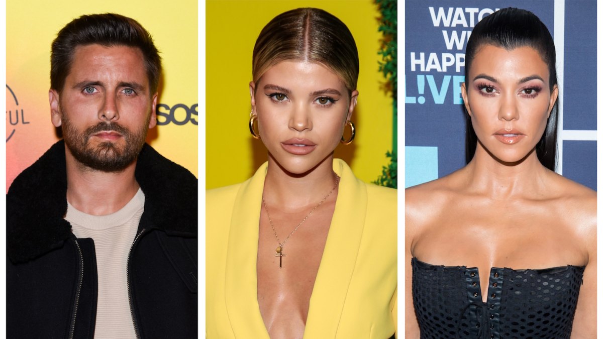 Scott Disick Sofia Richie Kourtney Kardashian side by side headshots trip to costa rica
