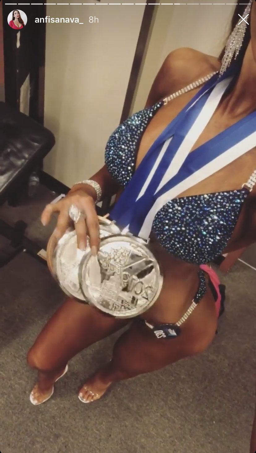 Anfisa Nava Bikini Competition Instagram Stories