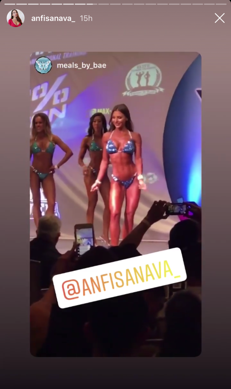 Anfisa Nava Bikini Competition Instagram Stories