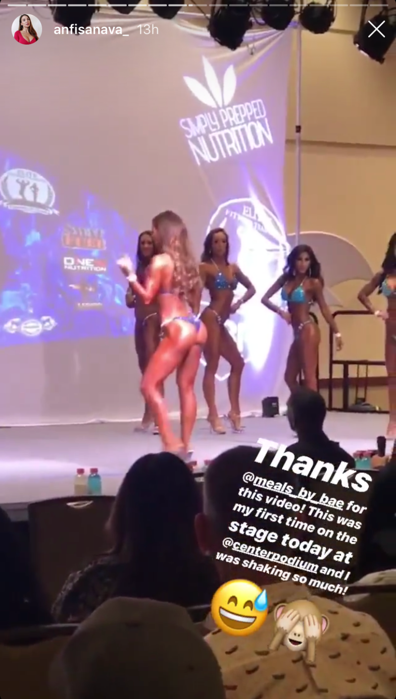 Anfisa Nava Bikini Competition Instagram Stories