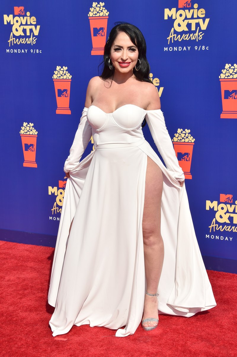 Angelina Pivarnick at the MTV Movie & TV Awards Red Carpet