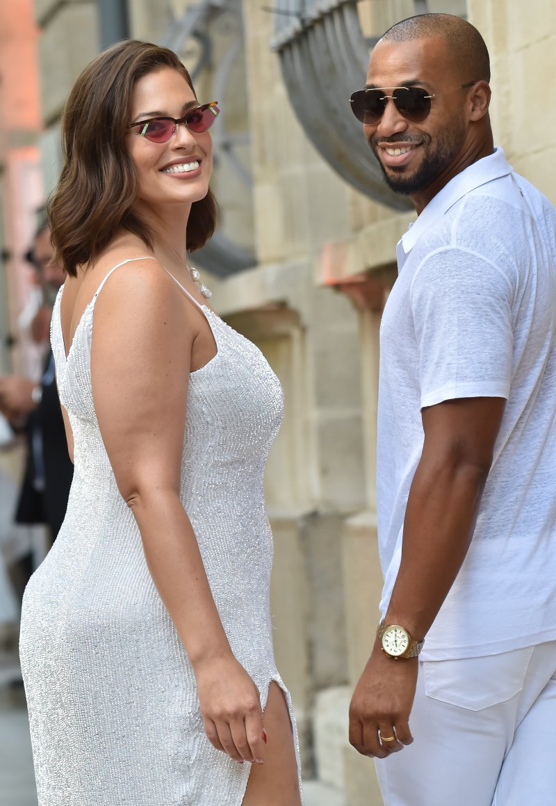 Ashley Graham and Justin Ervin in All White