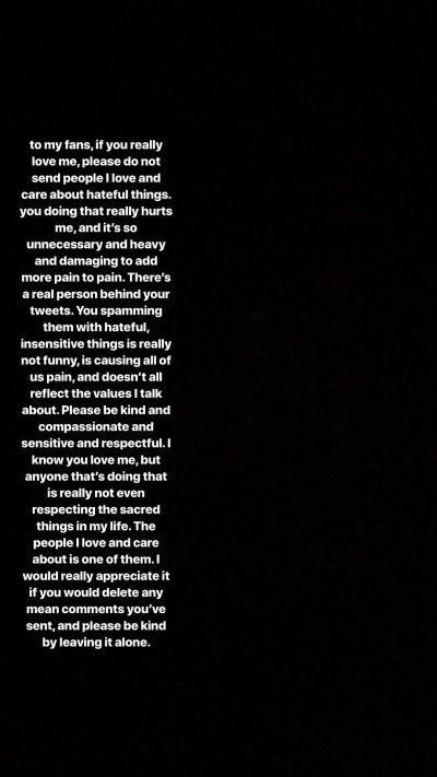 Camila Cabello Instagram Message for People to be Nicer to Ex Boyfriend Matthew Hussey