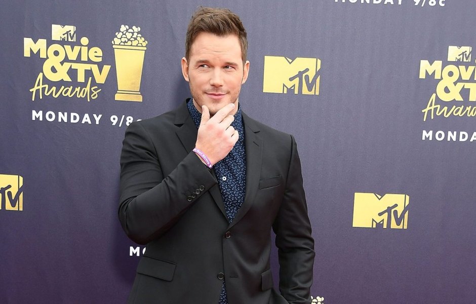 Chris Pratt on the 2018 MTV Movie And TV Awards Red Carpet