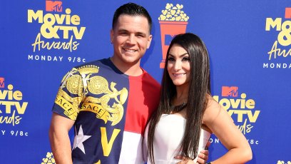 Deena Cortese and Chris Buckner at the MTV Movie & TV Awards Red Carpet