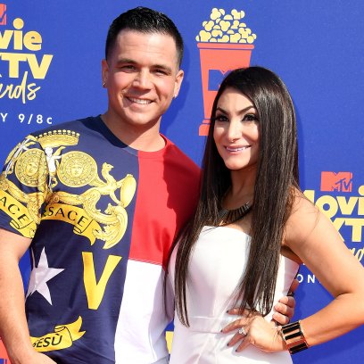 Deena Cortese and Chris Buckner at the MTV Movie & TV Awards Red Carpet