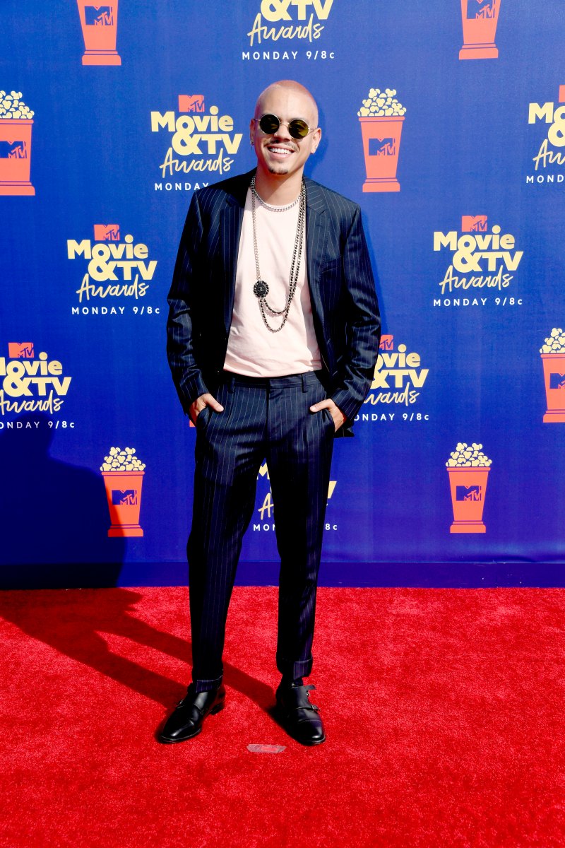 Evan Ross at the MTV Movie & TV Awards Red Carpet