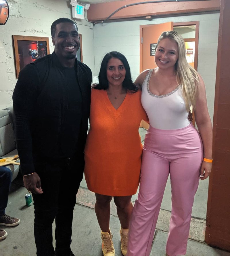 Iskra Lawrence Wears White Top and Pink Pants With Boyfriend Philip Payne in Denver