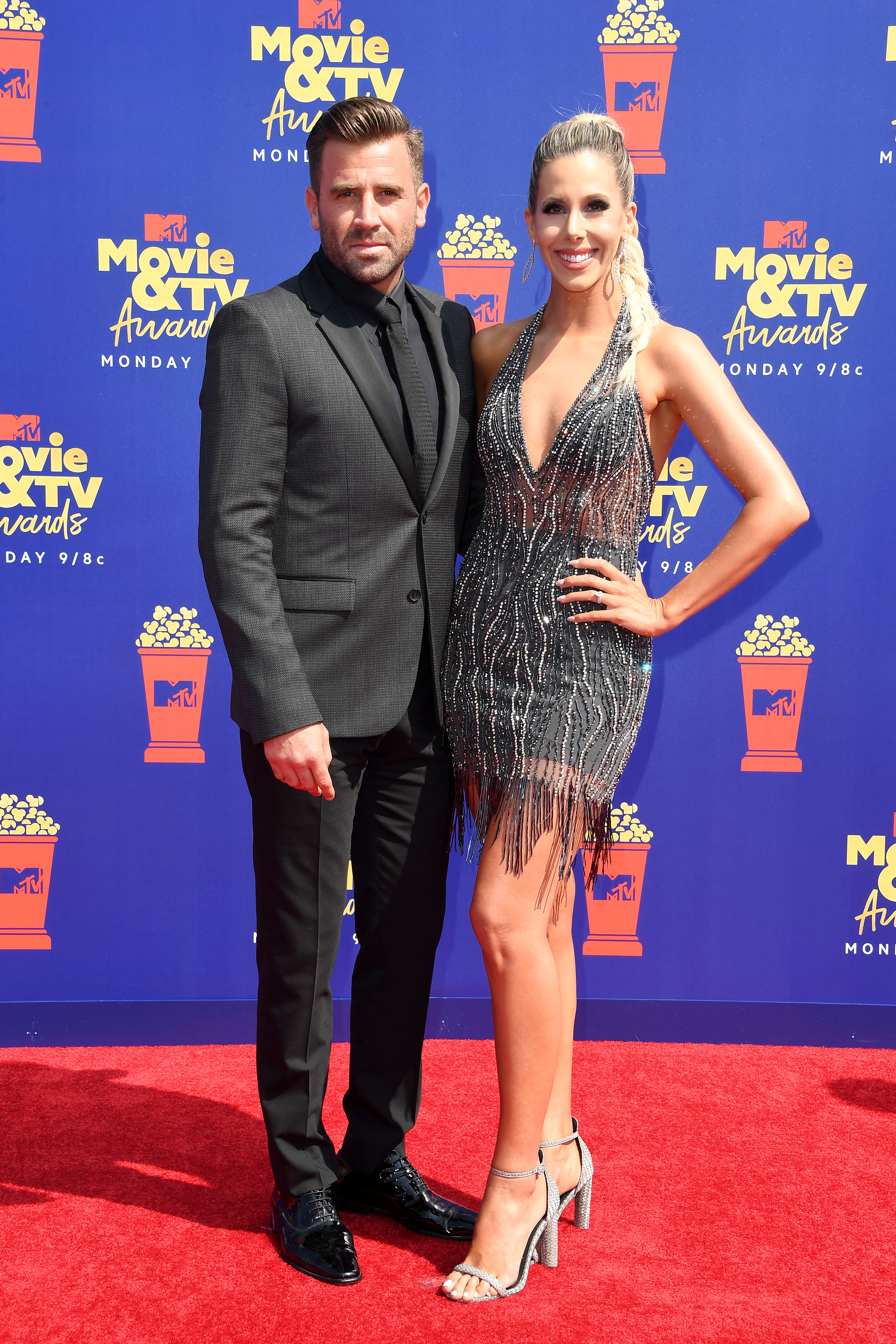 Jason Wahler and Ashley Slack at the MTV Movie & TV Awards Red Carpet