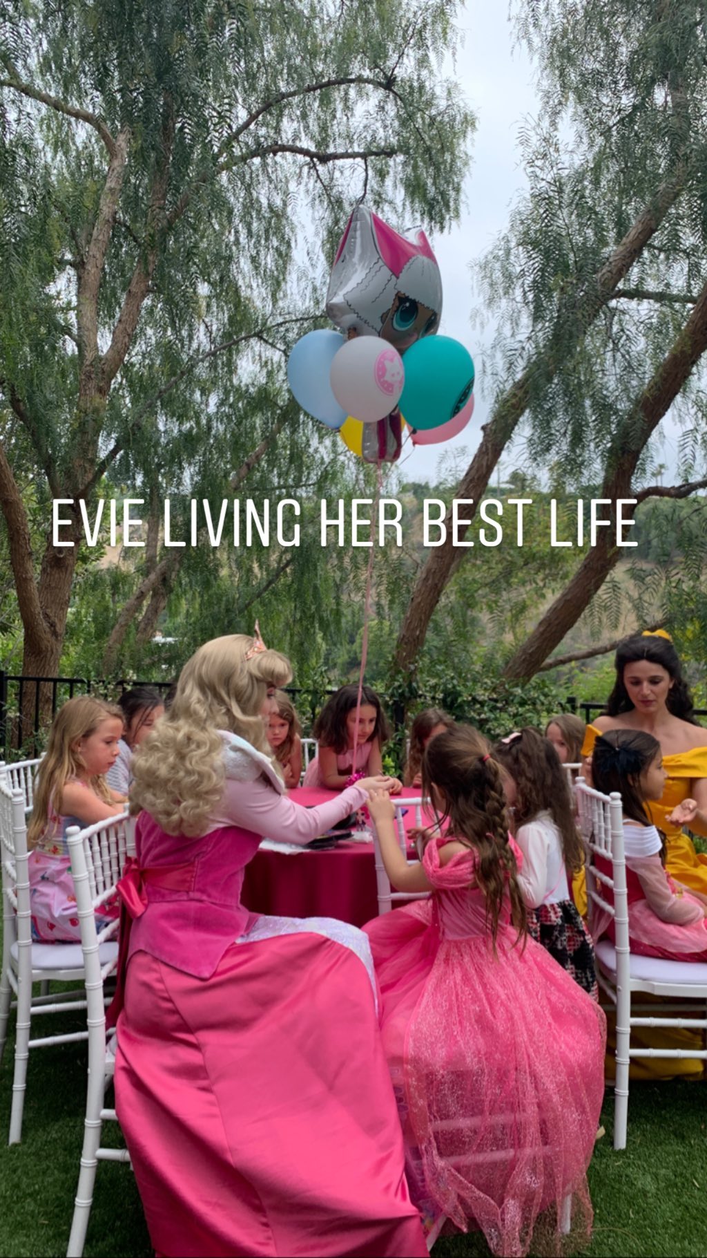 Jenna Dewan Everly Tatum birthday party princesses pink dress evie tatum channing tatum