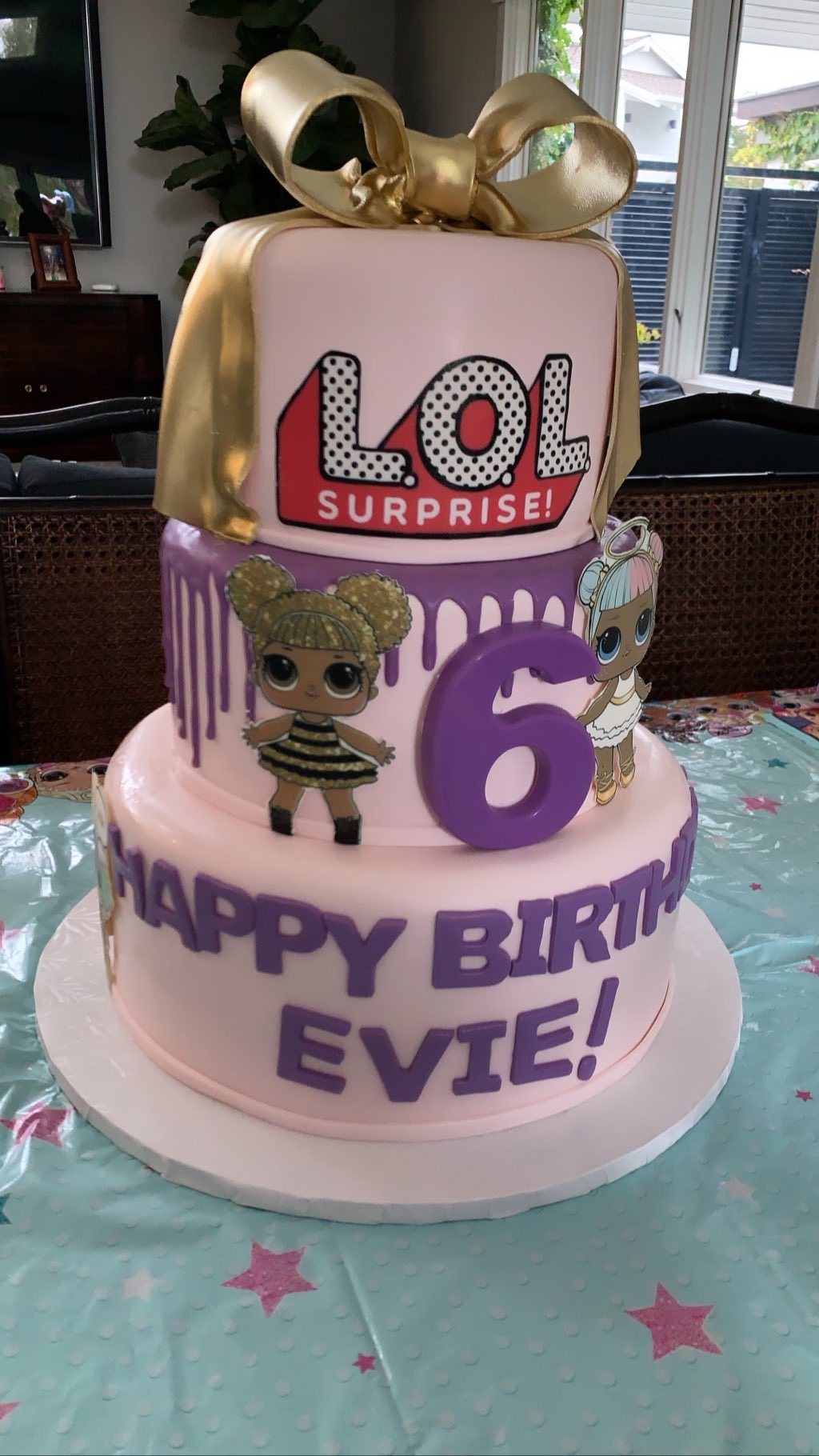 Jenna Dewan Everly Tatum birthday party princesses pink dress evie tatum channing tatum cake