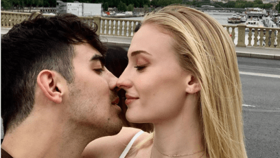 Joe Jonas and Sophie Turner Kissing