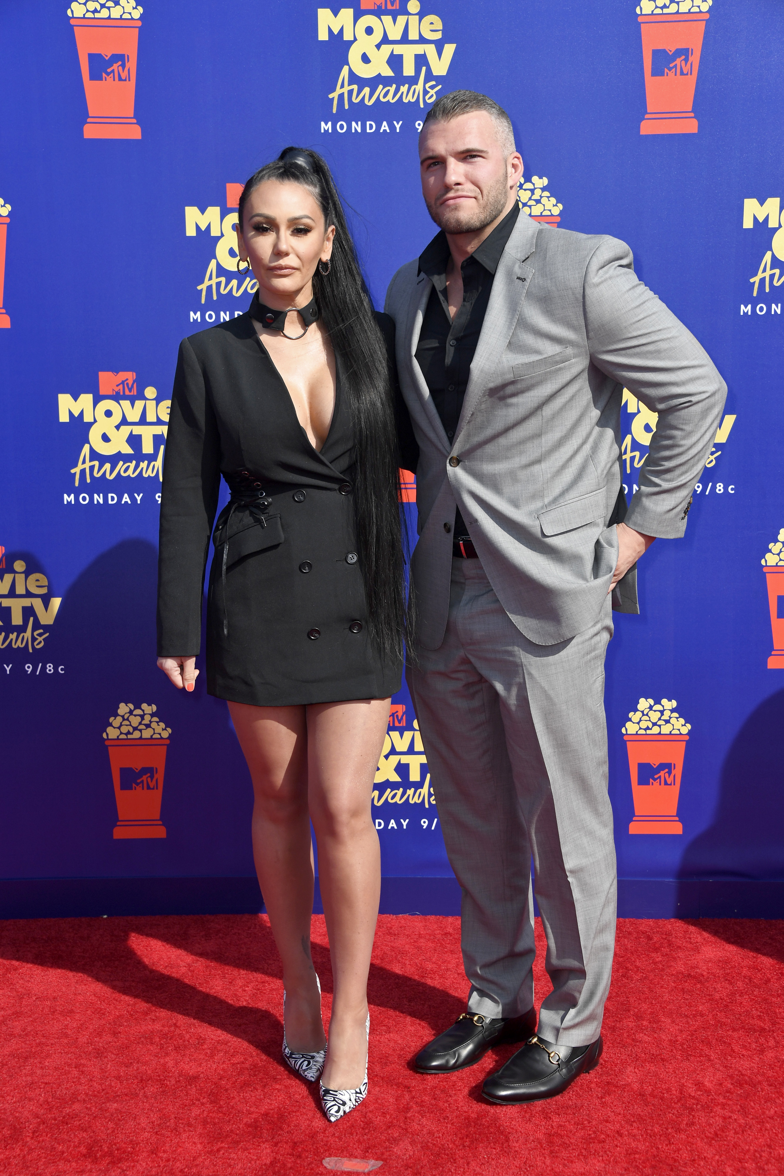 JWoww and Zack Carpinello at the MTV Movie & TV Awards Red Carpet