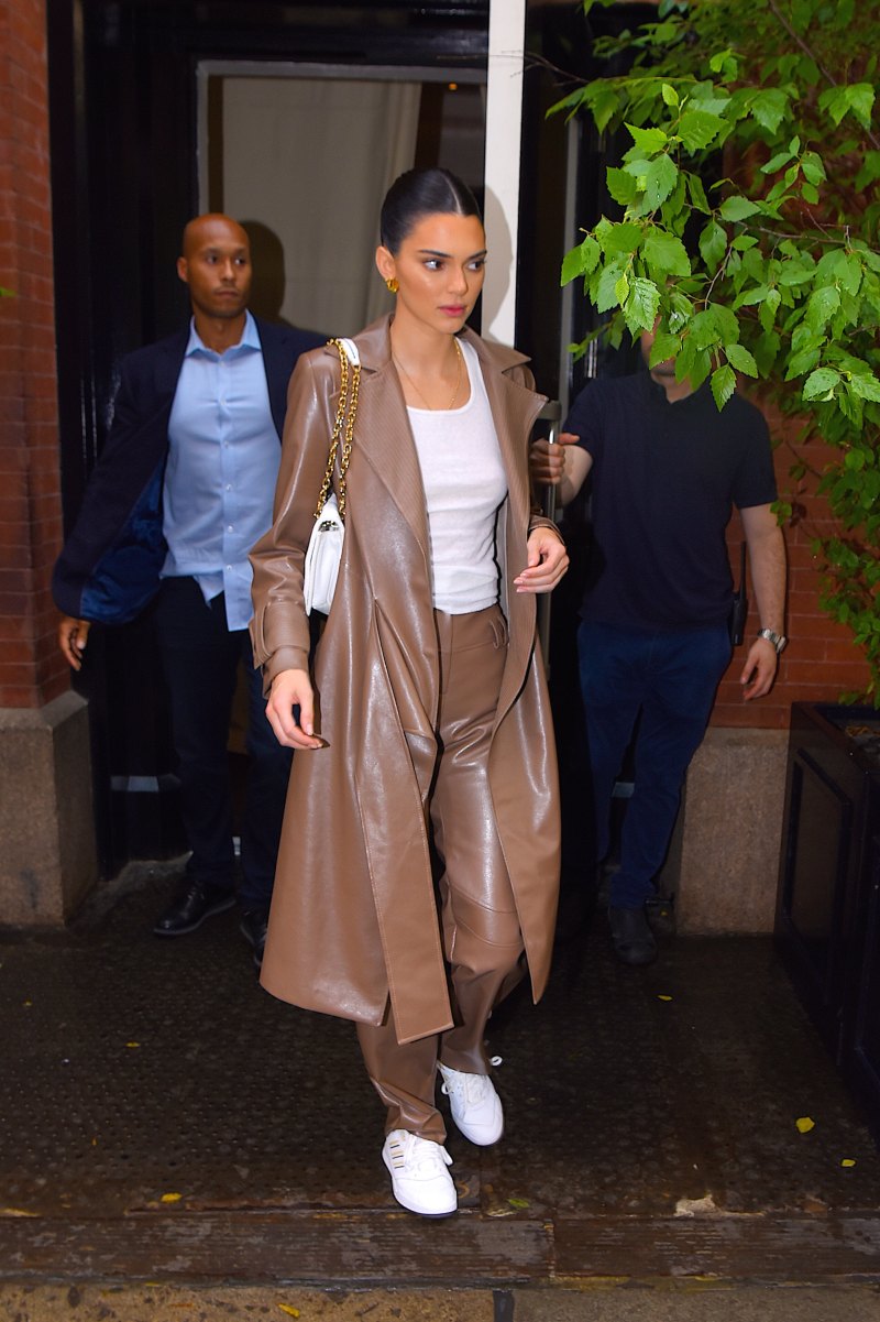 Kendall Jenner Rocks All Leather at a Broadway Show in NYC