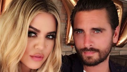 Khloe Kardashian and Scott Disick pose for a Selfie
