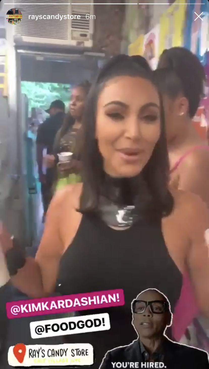 Kim Kardashian at Ray's Candy Store
