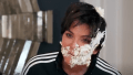 Kris Jenner With Cake on Her Face