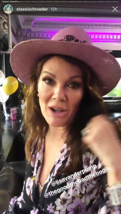 Lisa Vanderpump in a Pink Hat