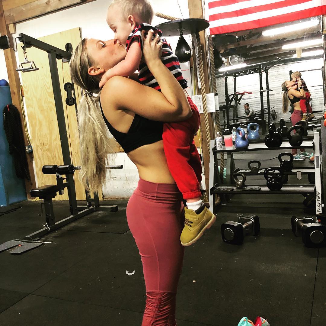 Mackenzie Mckee and Son Snuggle in Selfie